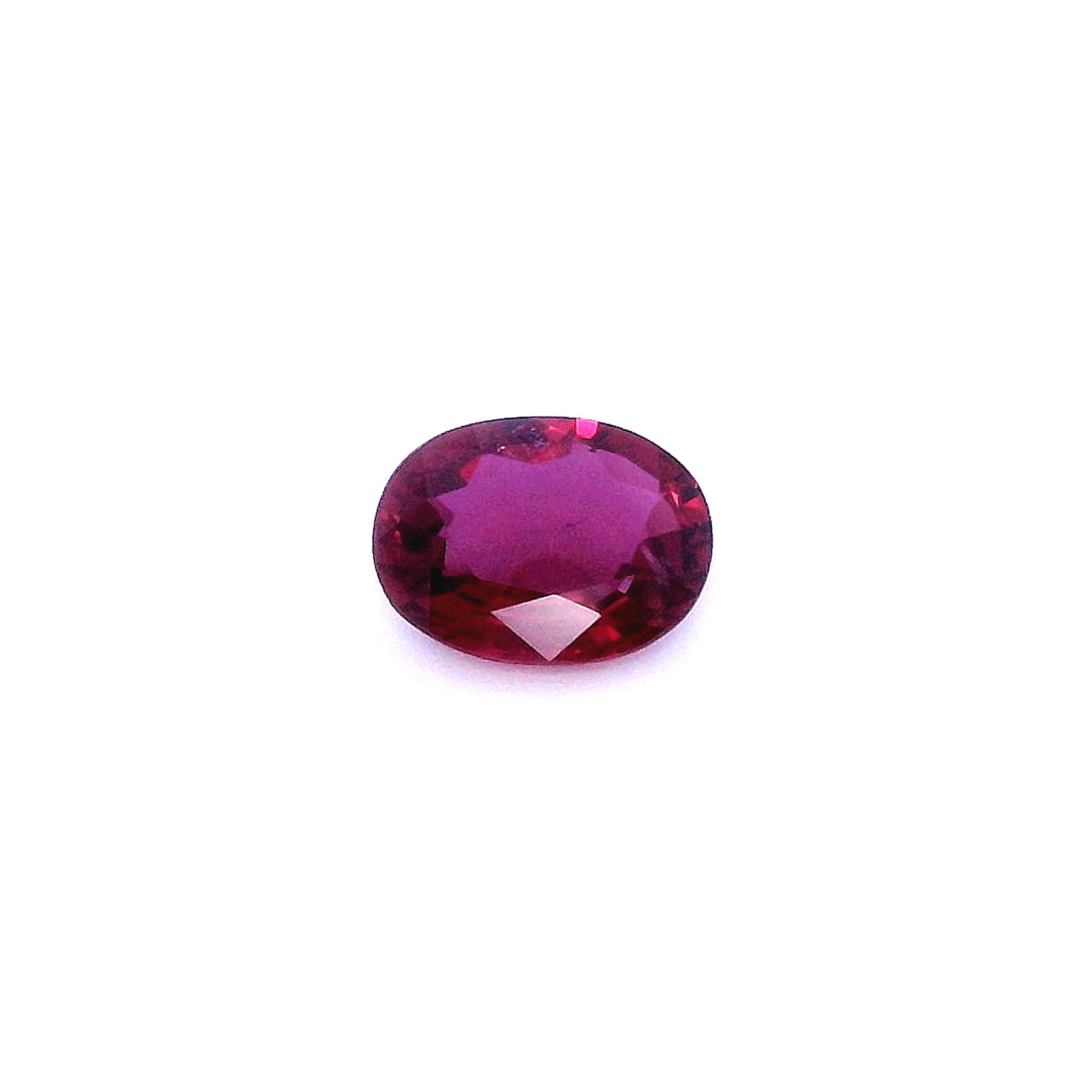 1.86 ct Oval Red Natural Ruby