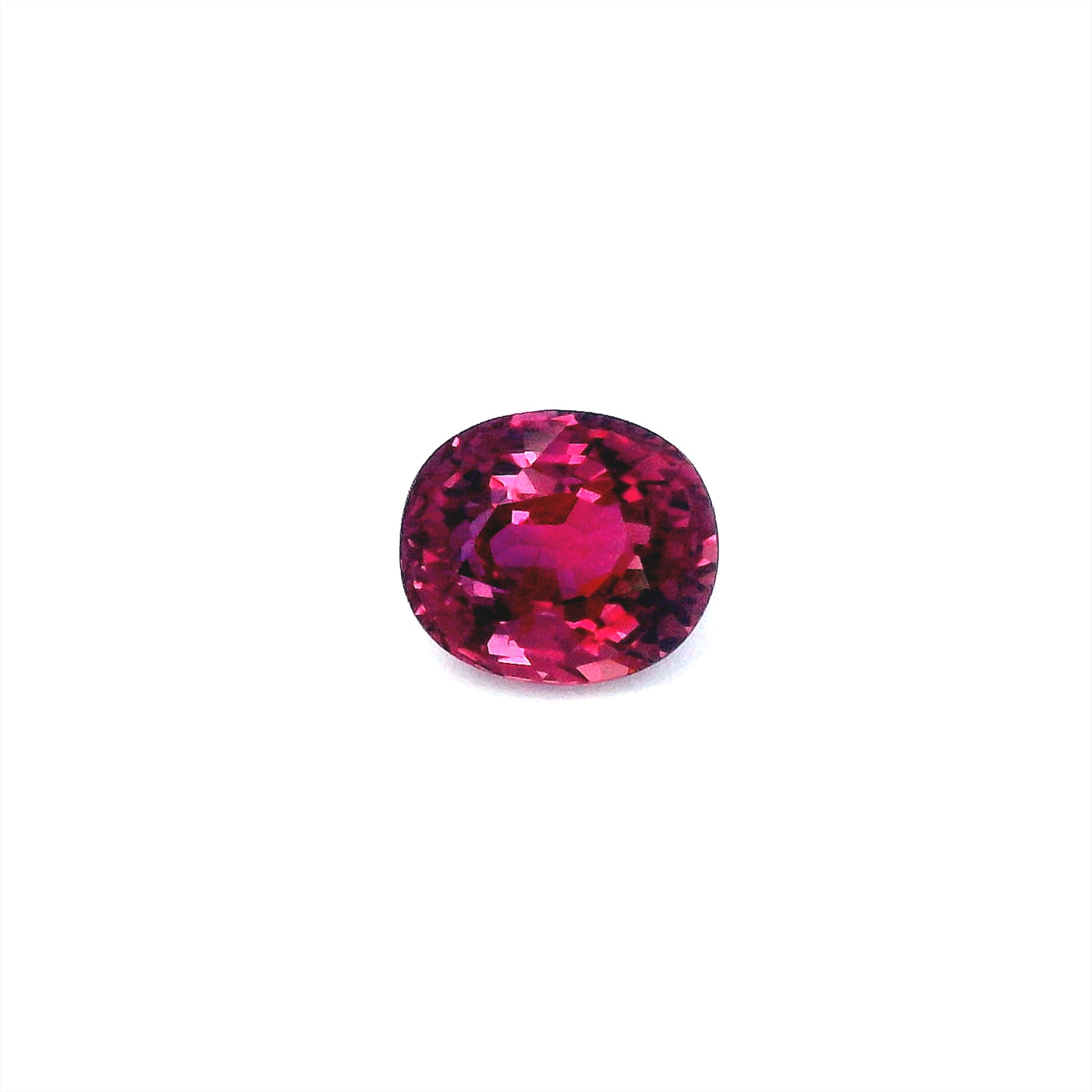 1.39 ct Oval Red Natural Ruby