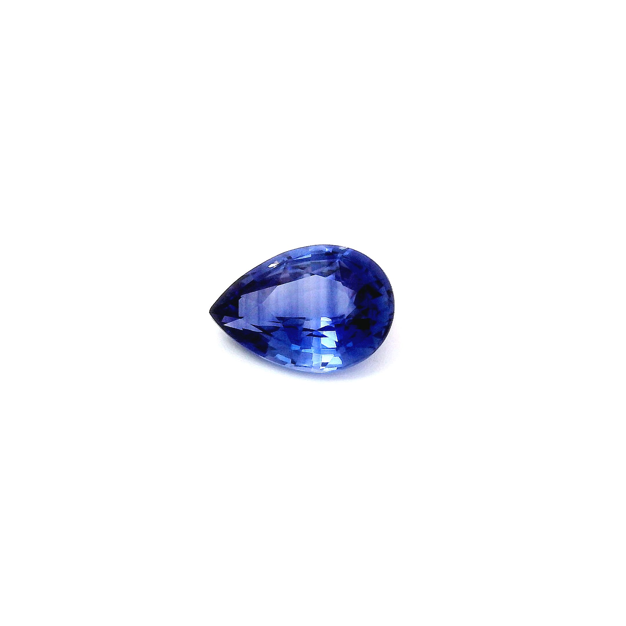 1.22 ct Pear Blue Natural Sapphire