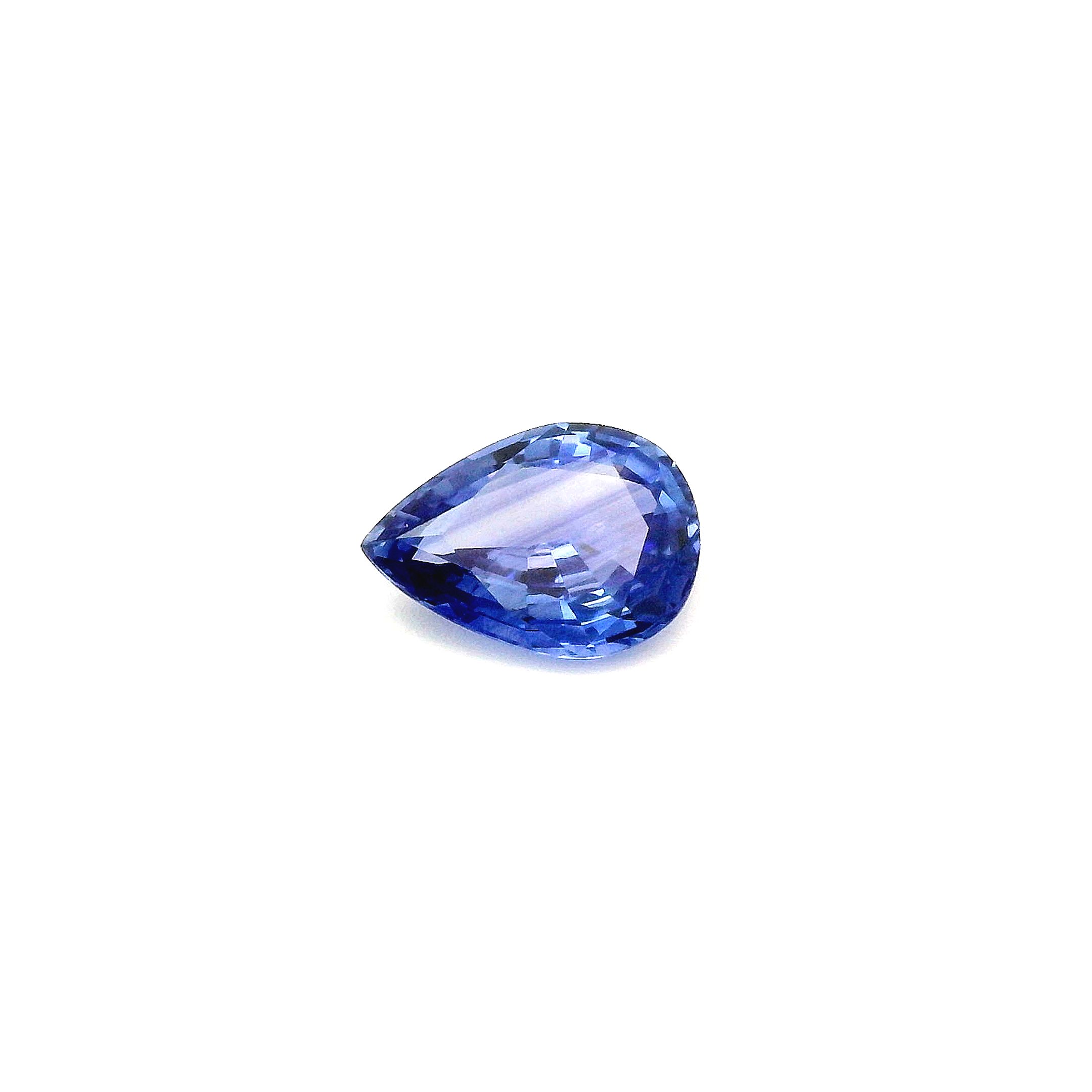 1.15 ct Pear Blue Natural Sapphire