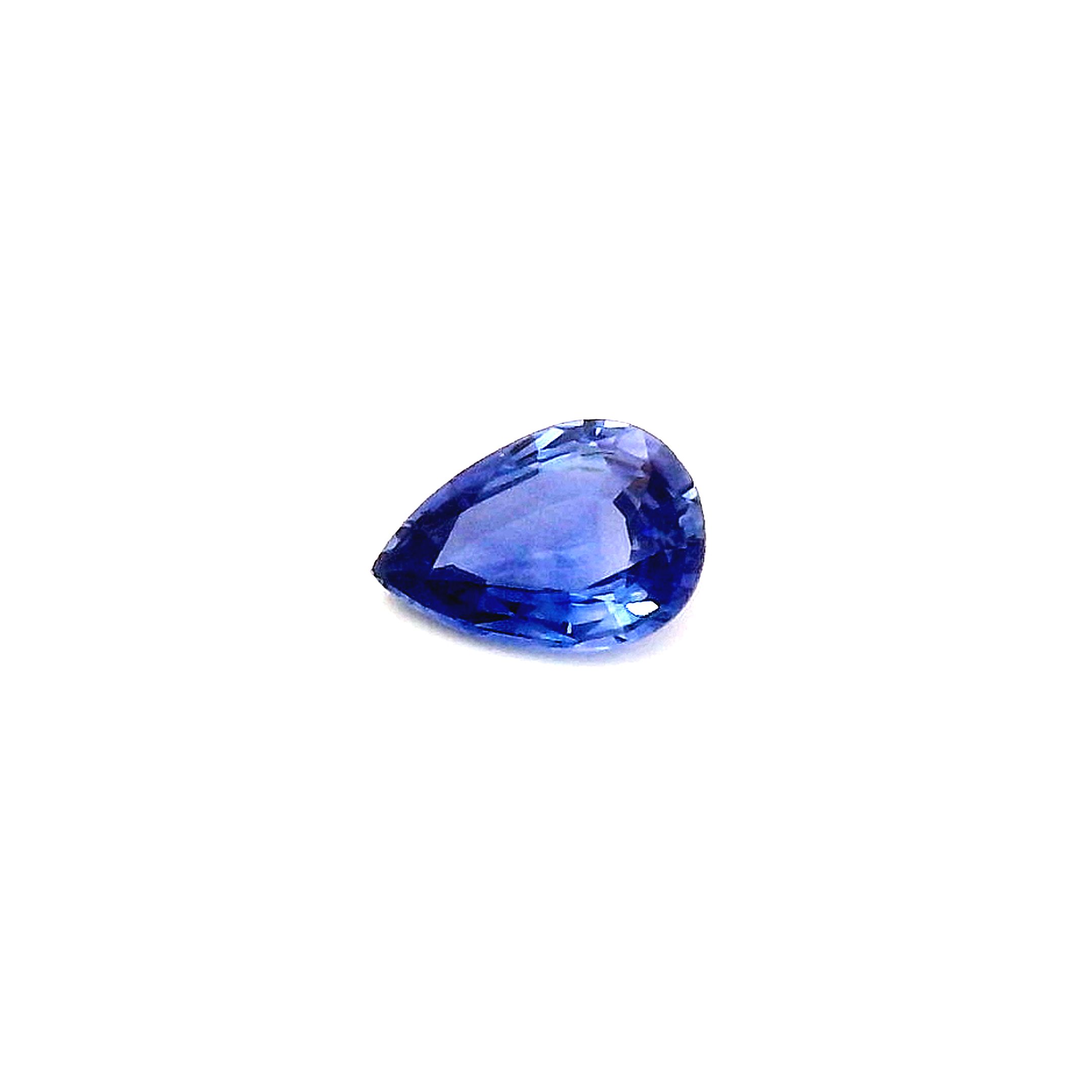 0.41 ct Pear Blue Natural Sapphire