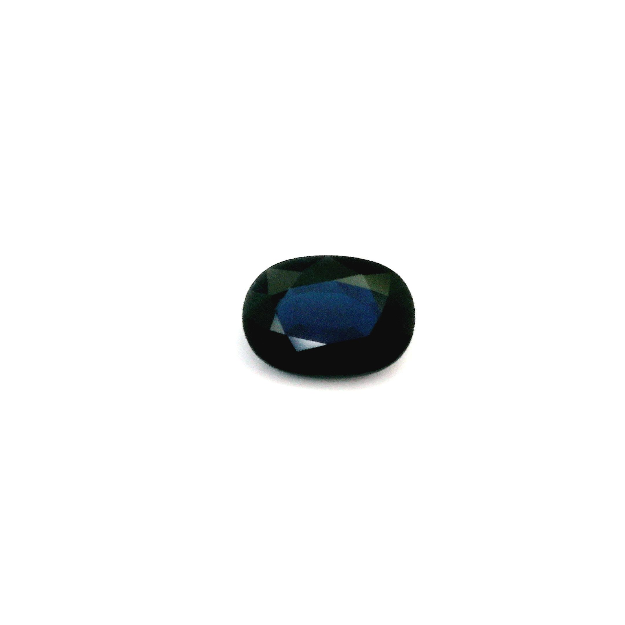 5.05 ct Oval Blue Natural Sapphire