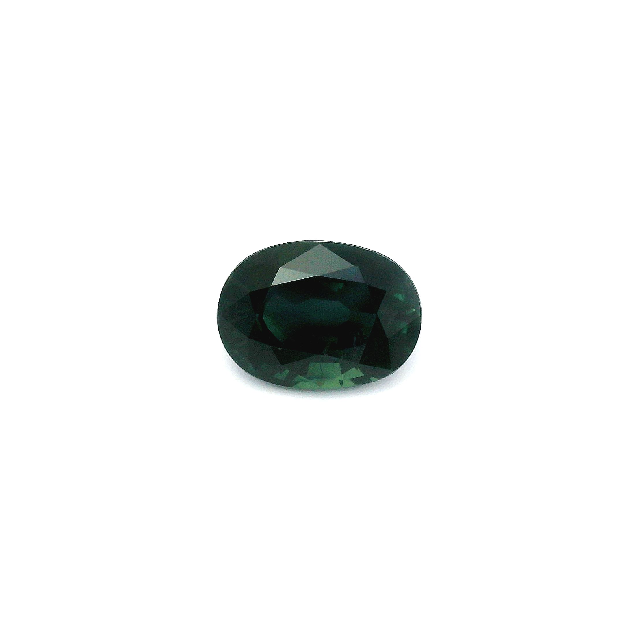3.21 ct Oval Blue Natural Sapphire