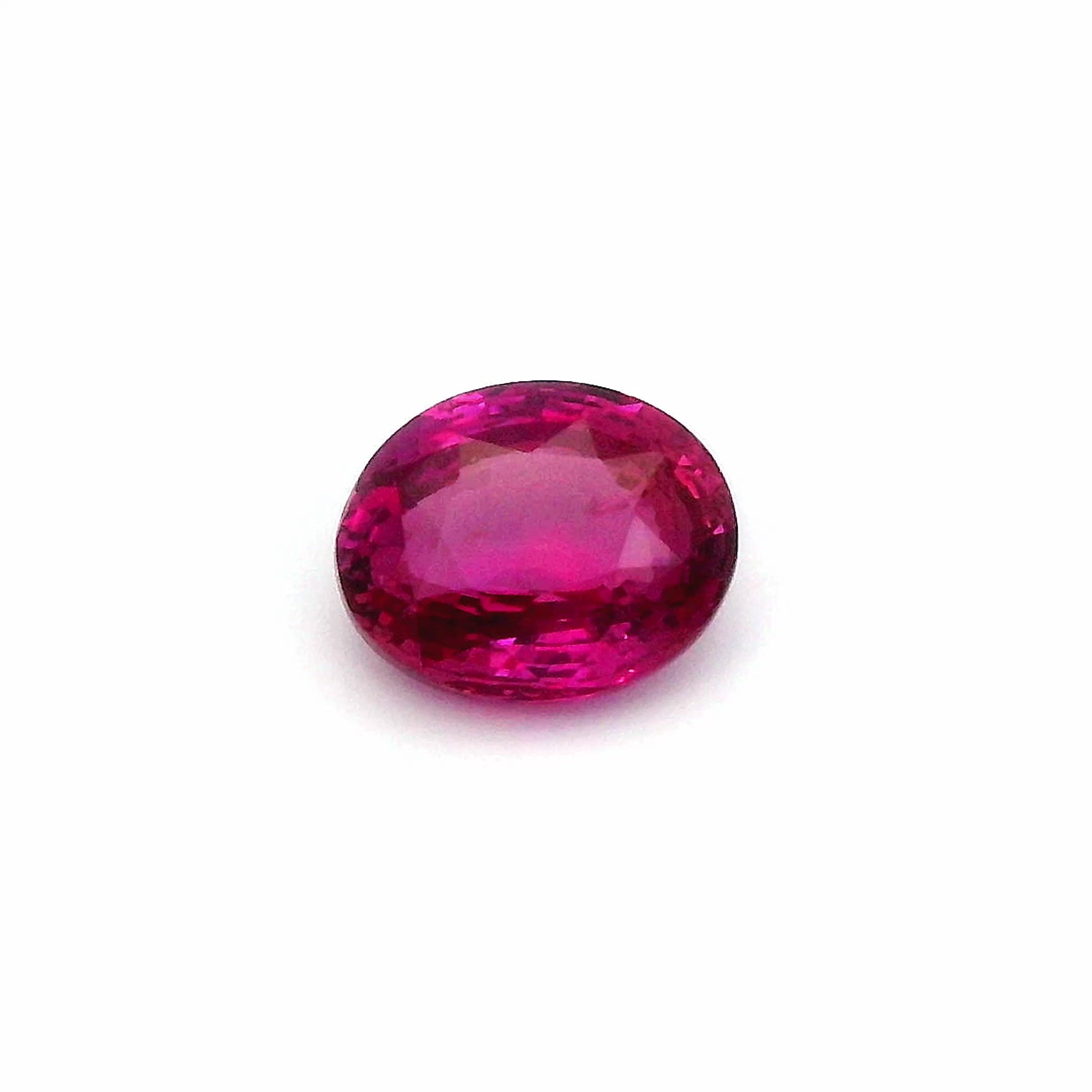 2.03 ct Oval Red Natural Ruby