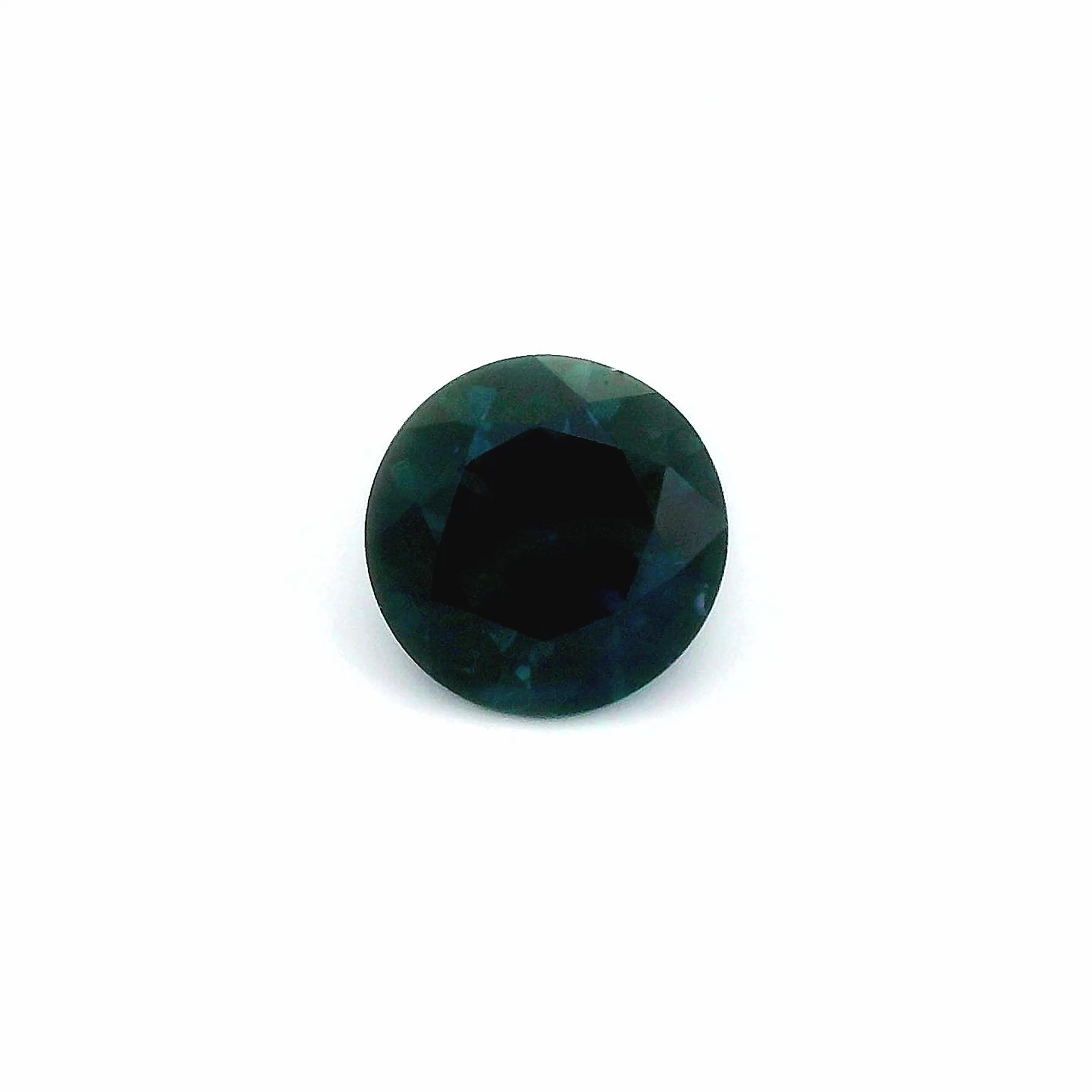 2.81 ct Round Blue Natural Sapphire