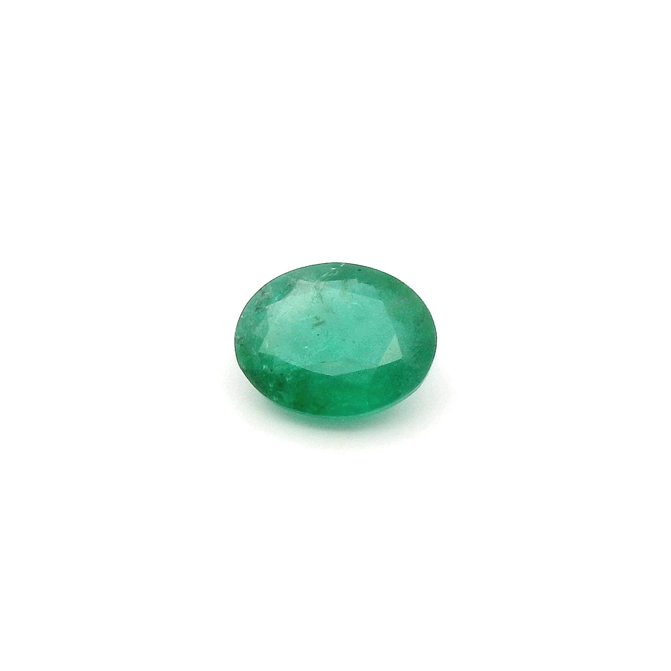 2.34 ct Oval Green Natural Emerald