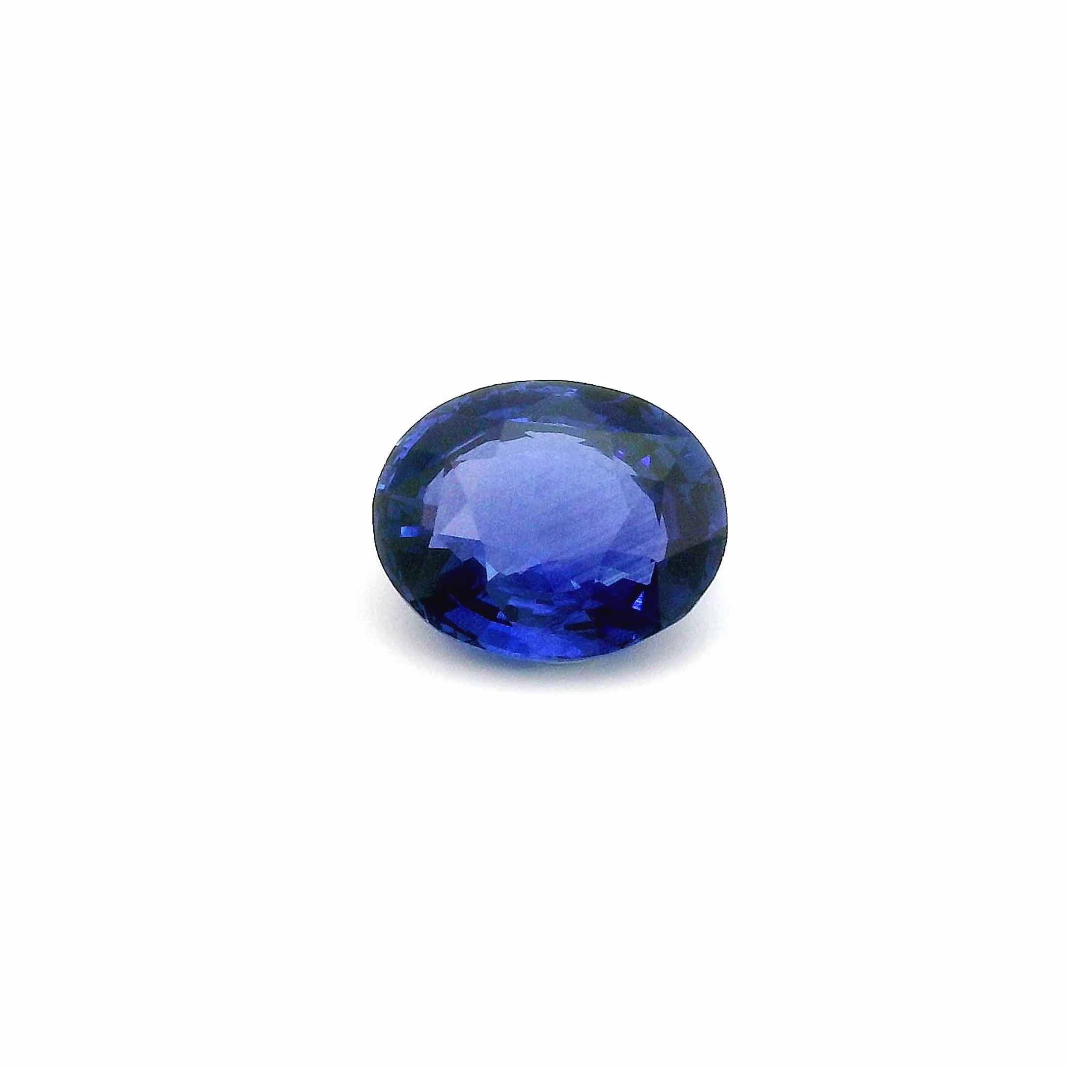 6.06 ct Oval Blue Natural Sapphire
