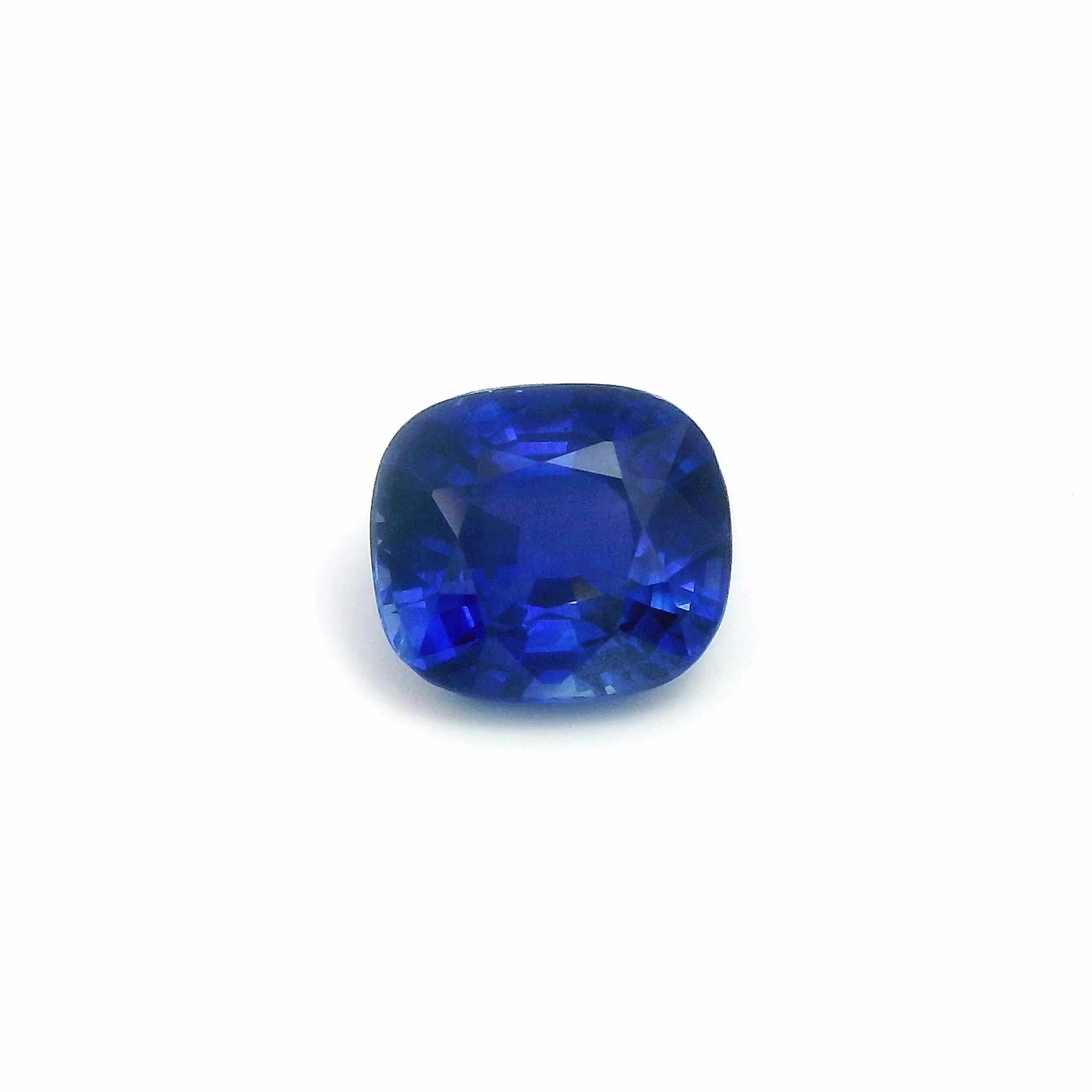 4.51 ct Cushion Blue Natural Sapphire