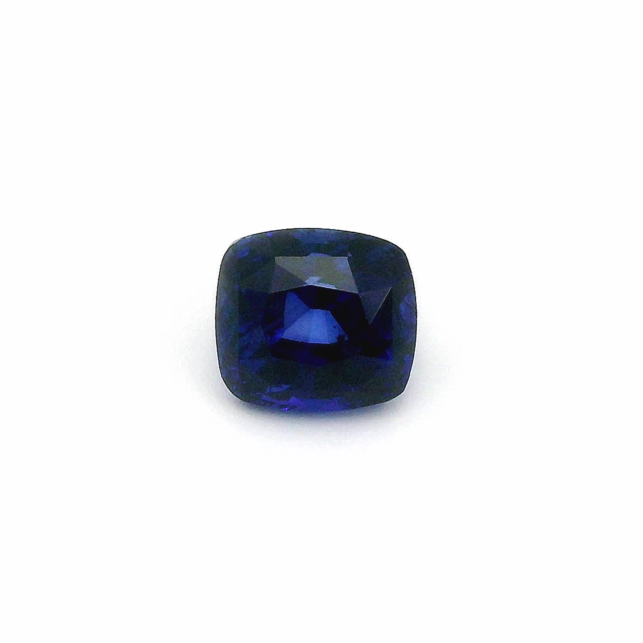 2.35 ct Cushion Blue Natural Sapphire