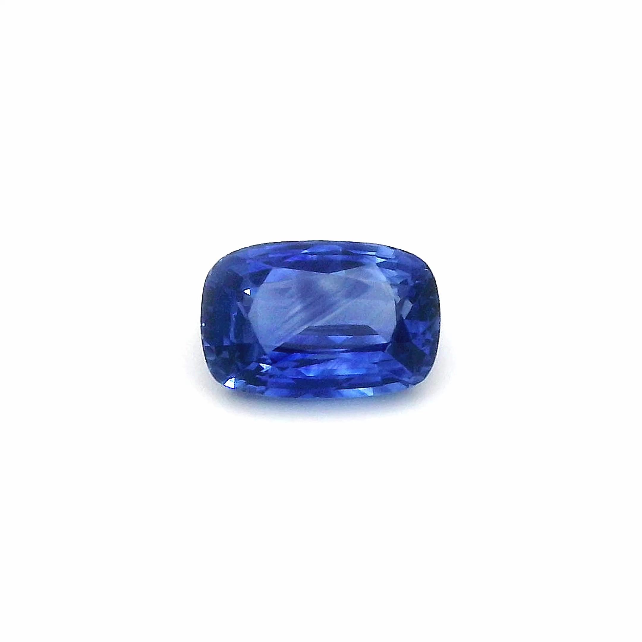 2.20 ct Cushion Blue Natural Sapphire