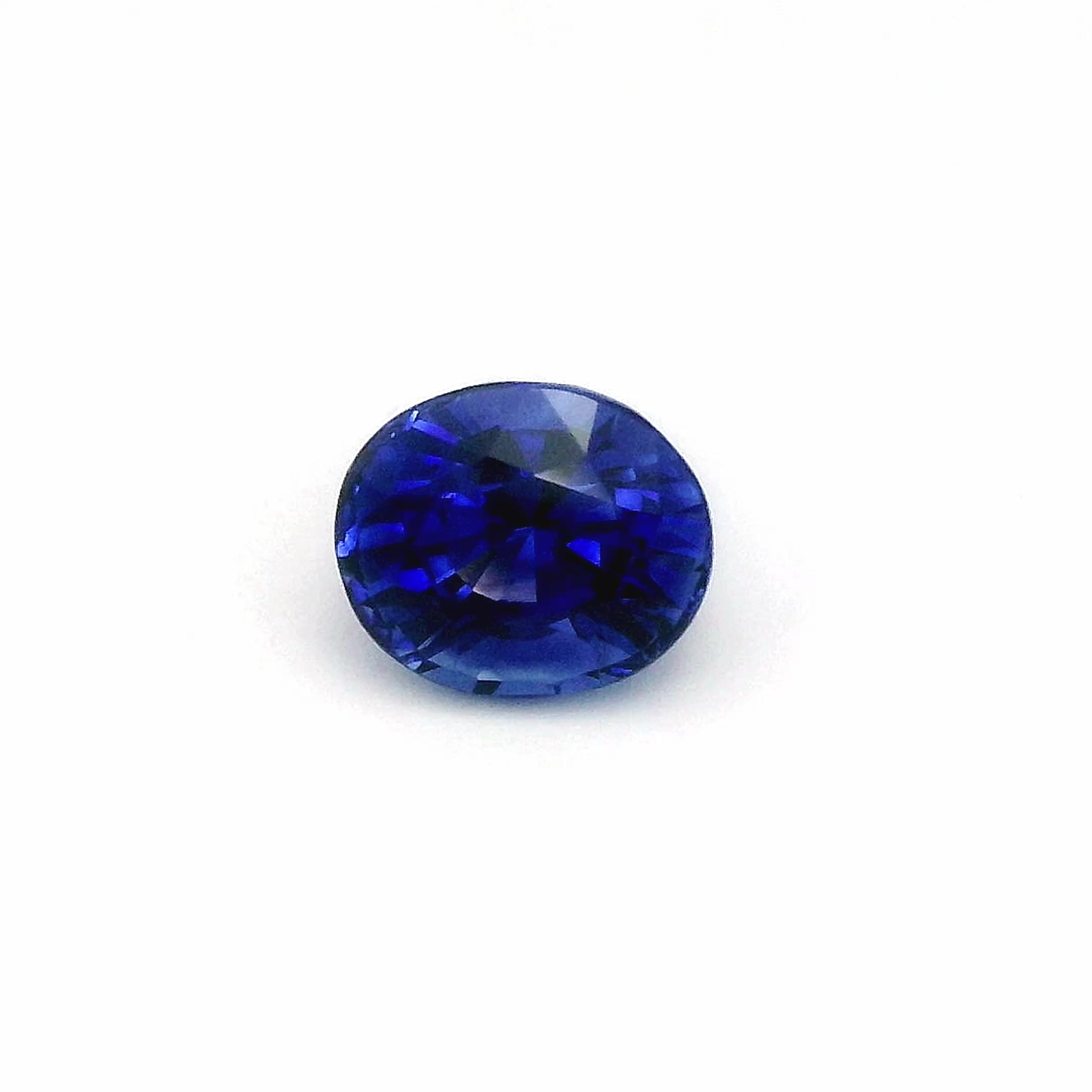 2.17 ct Oval Blue Natural Sapphire