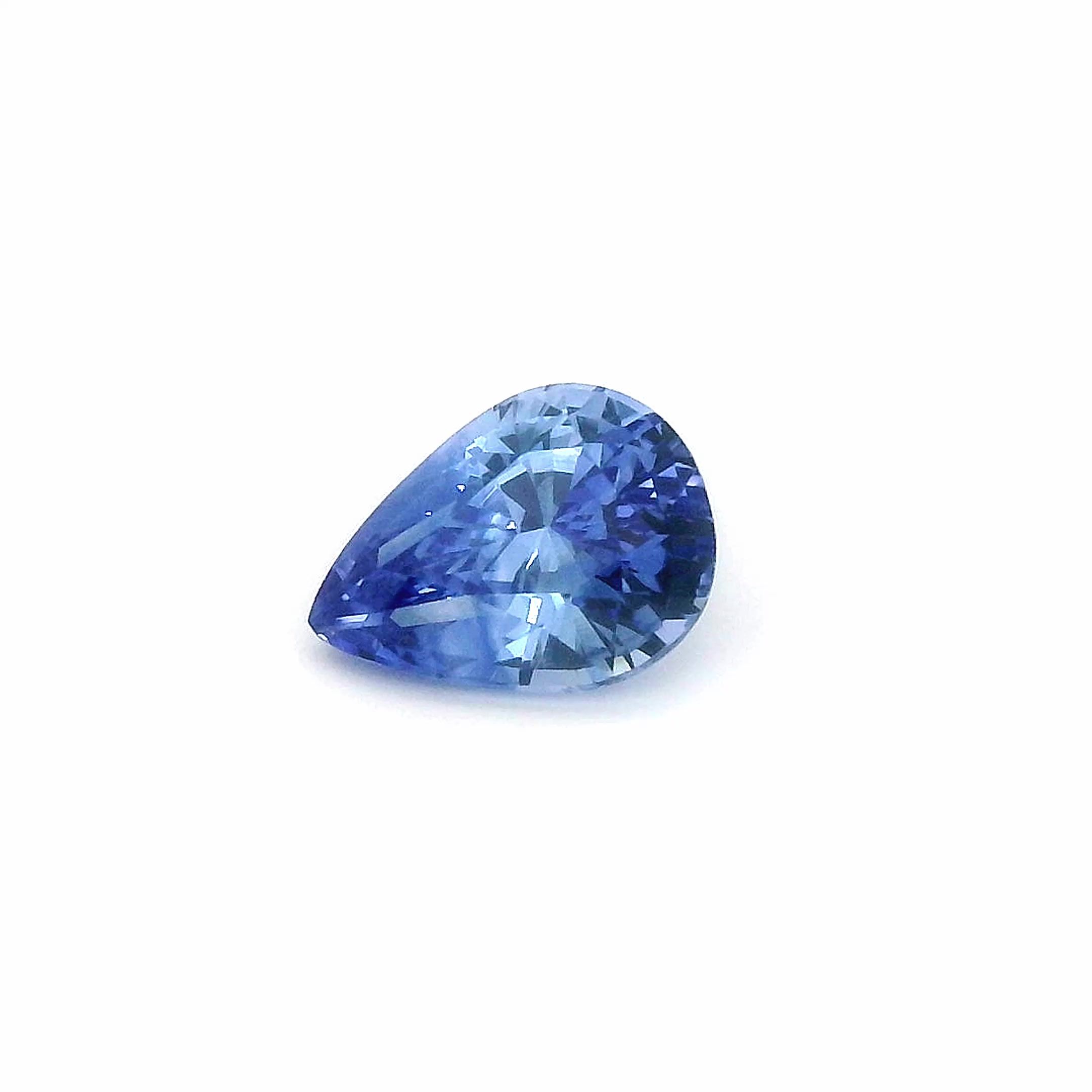 2.03 ct Pear Blue Natural Sapphire