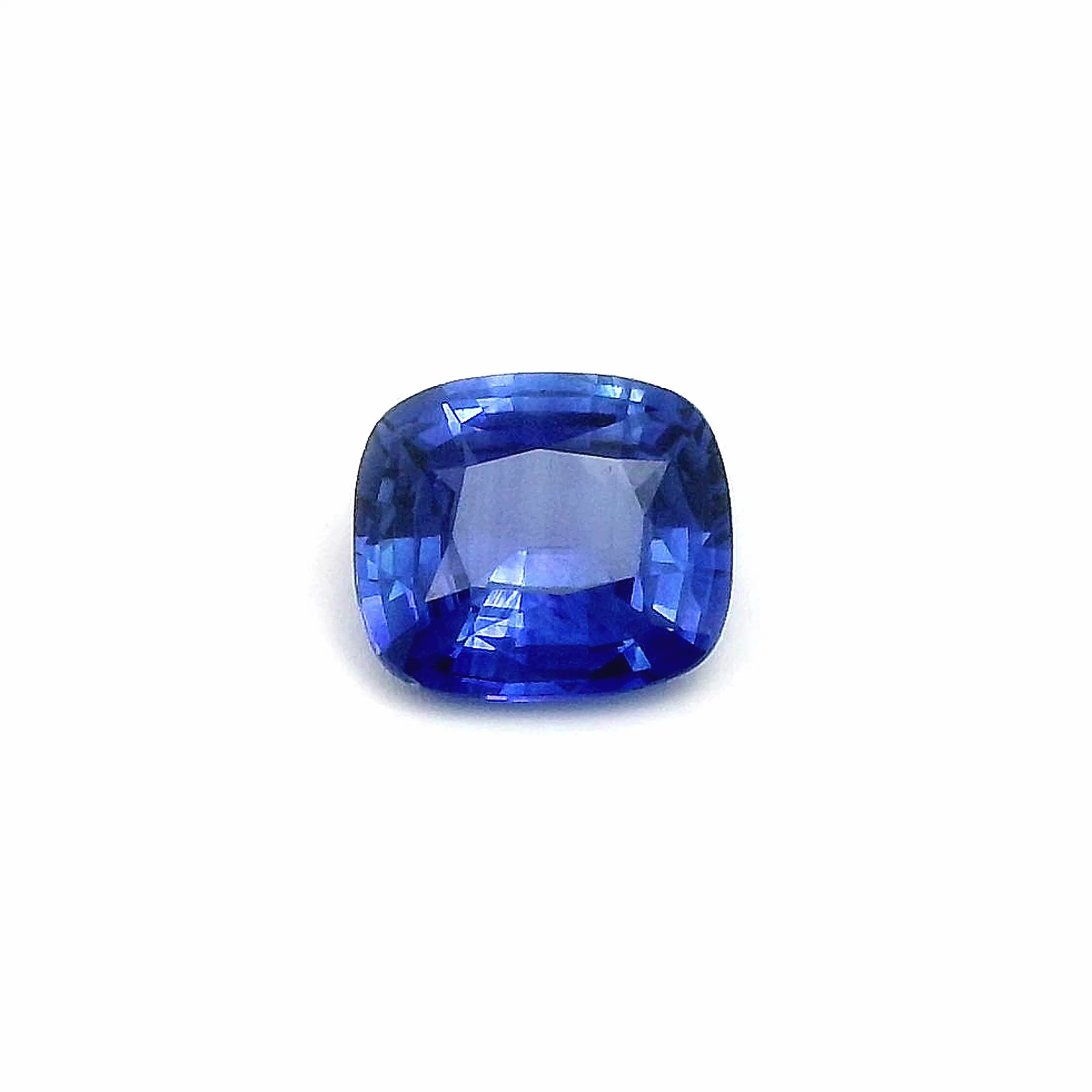 1.52 ct Cushion Blue Natural Sapphire