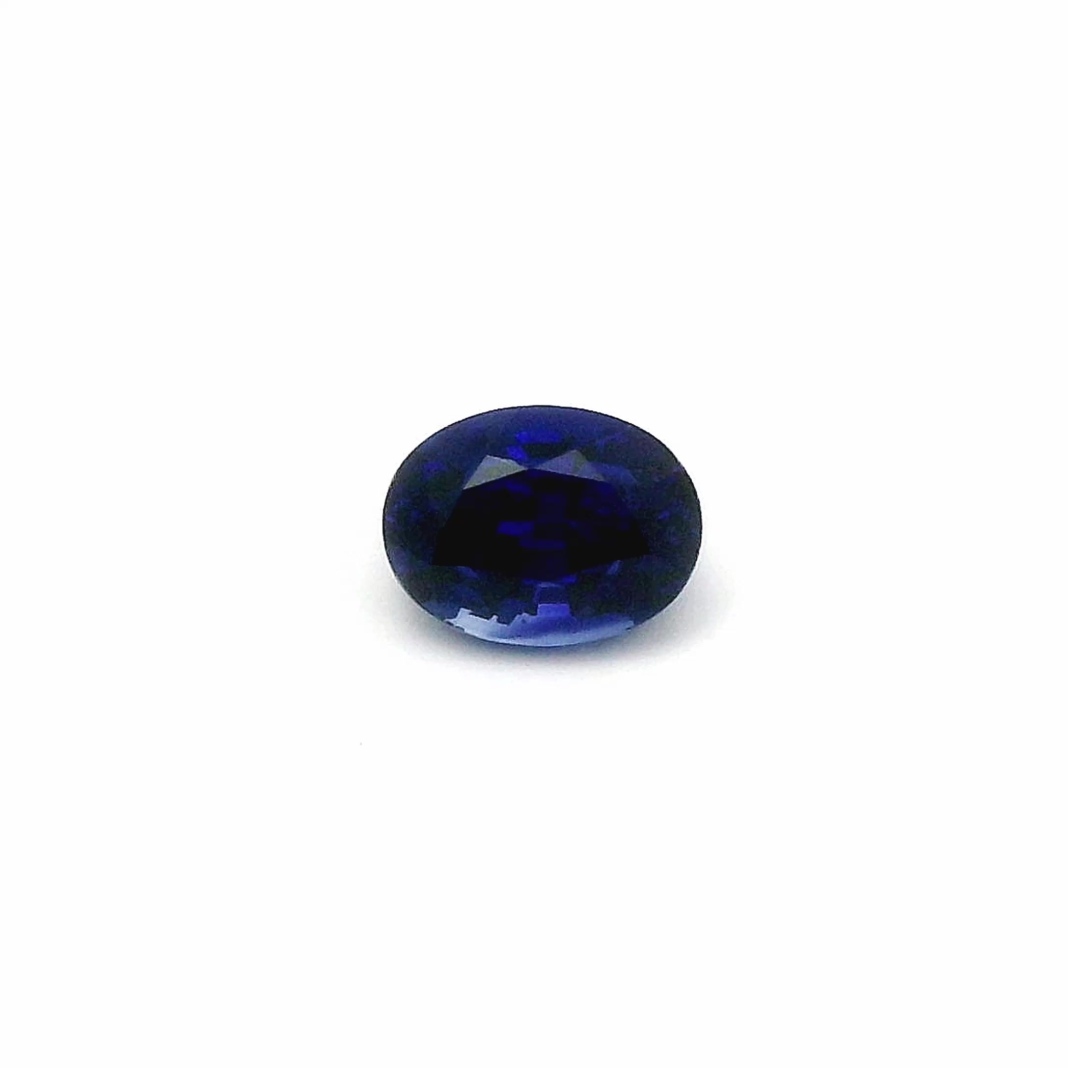 1.27 ct Oval Blue Natural Sapphire