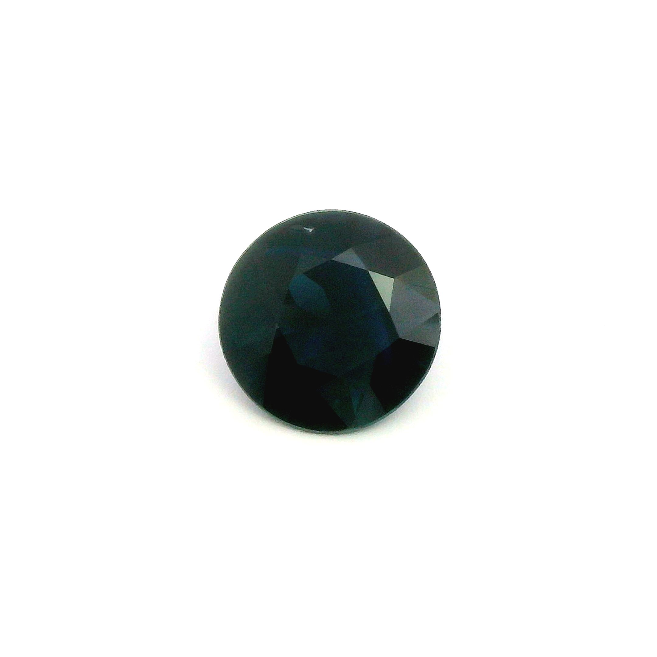 2.59 ct Round Blue Natural Sapphire