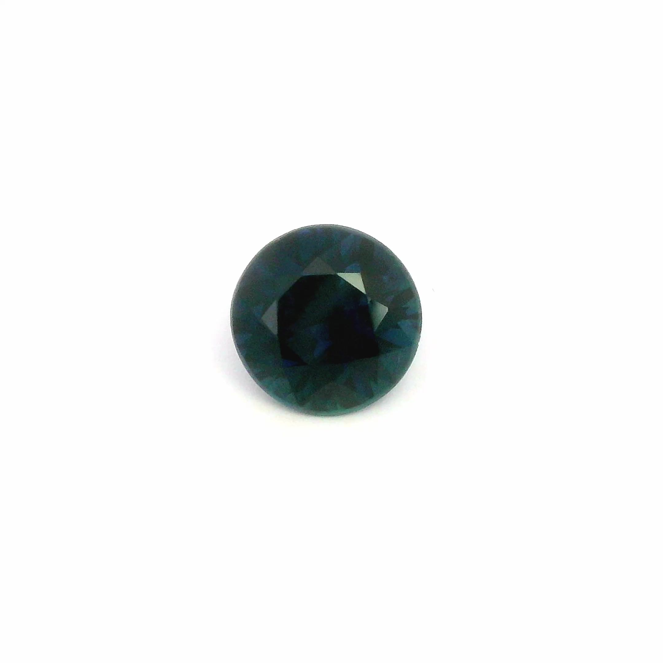 2.01 ct Round Blue Natural Sapphire