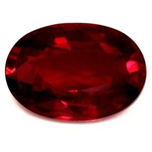 0.91 ct Oval Red Natural Ruby