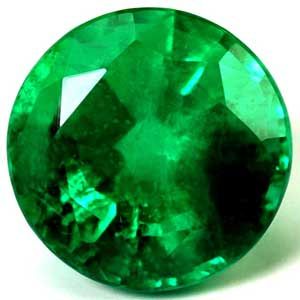 1.32 ct Round Green Natural Emerald