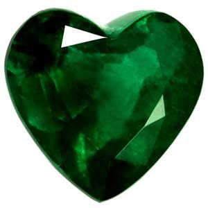 2.22 ct Heart Green Natural Emerald