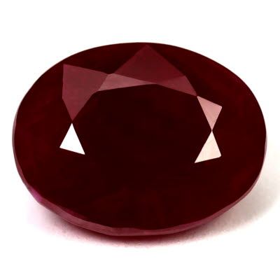 5.70 ct Oval Red Natural Ruby