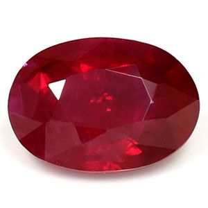 0.99 ct Oval Red Natural Ruby