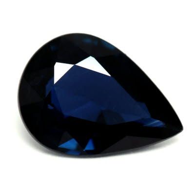 1.05 ct Pear Blue Natural Sapphire