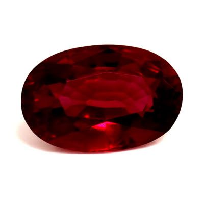 0.61 ct Oval Red Natural Ruby