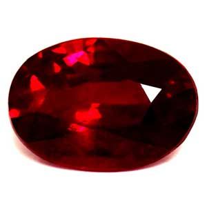 0.94 ct Oval Red Natural Ruby