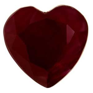 1.87 ct Heart Red Natural Ruby