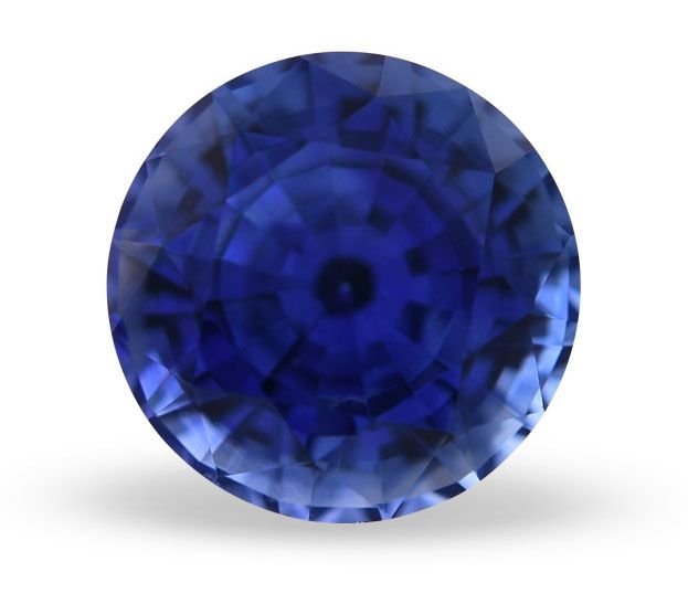 1.25 ct Round Blue Natural Sapphire