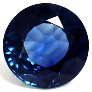 4.05 ct Round Blue Natural Sapphire