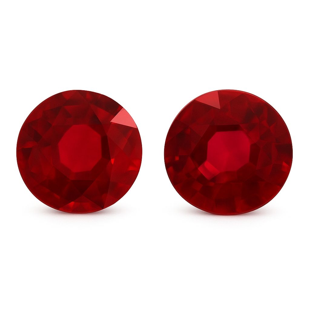 3.11 ct Round Red Natural Ruby