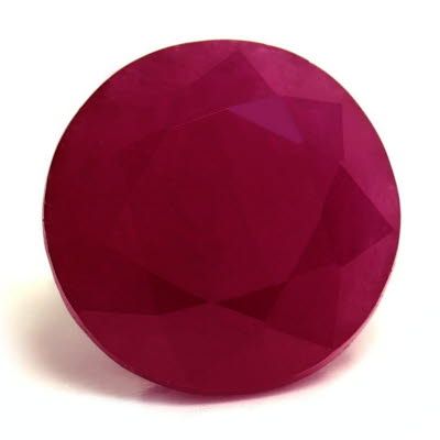 2.02 ct Round Red Natural Ruby