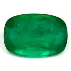 1.23 ct Cushion Green Natural Emerald