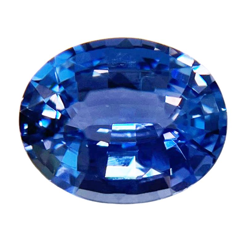 5.00 ct Oval Blue Natural Sapphire