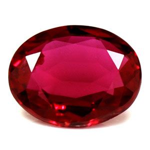 0.56 ct Oval Red Natural Ruby