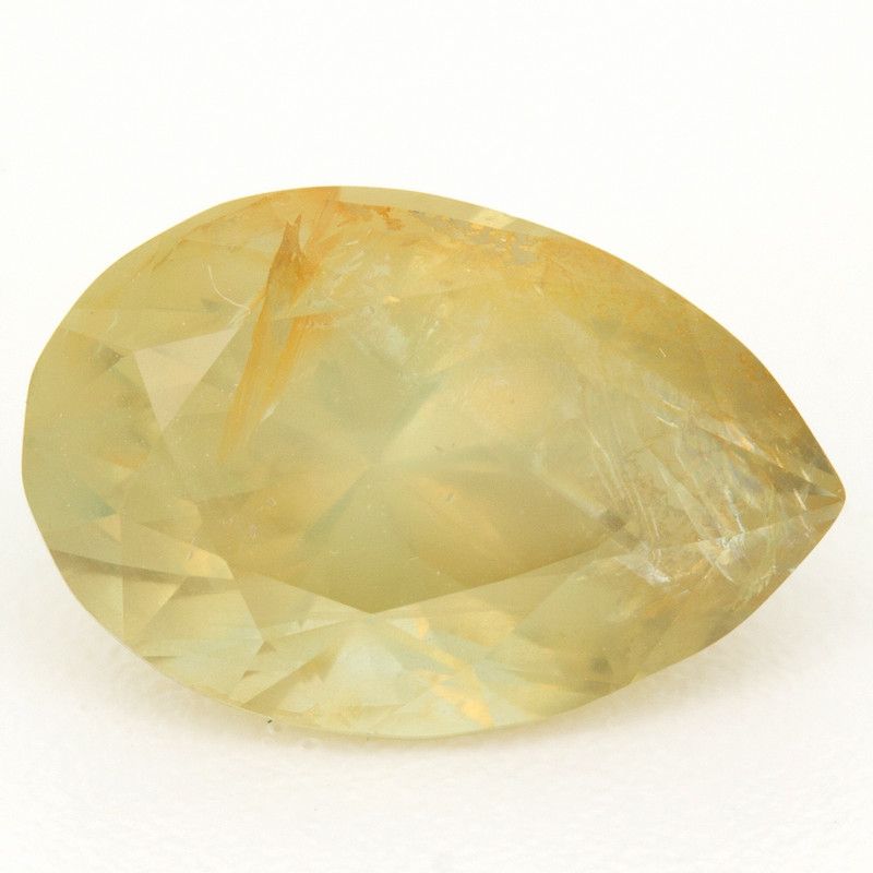 3.55 ct Pear Yellow Natural Sapphire
