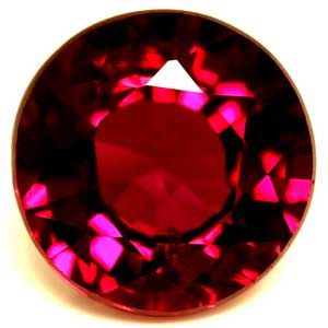 0.79 ct Round Red Natural Ruby