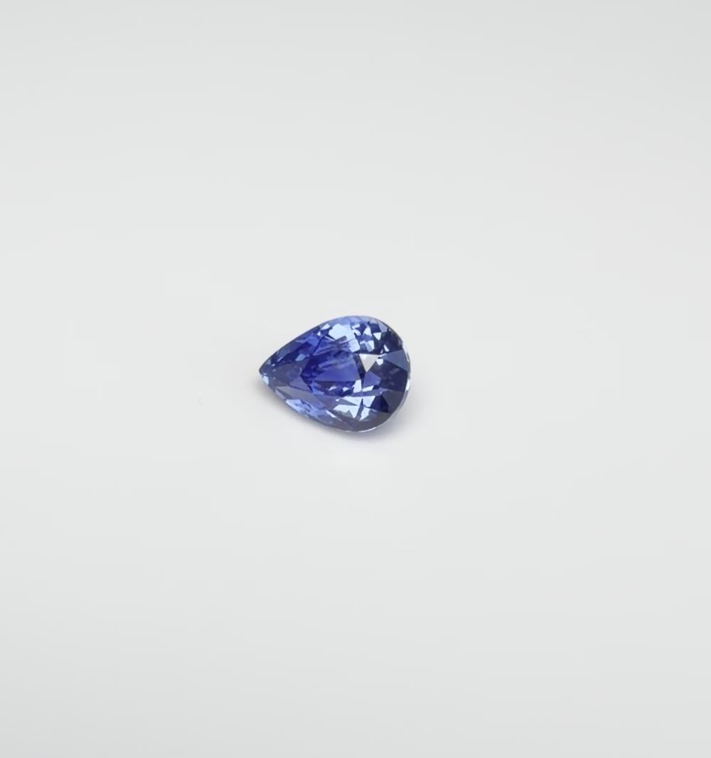 1.07 ct Pear Blue Natural Sapphire