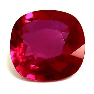 1.33 ct Cushion Red Natural Ruby