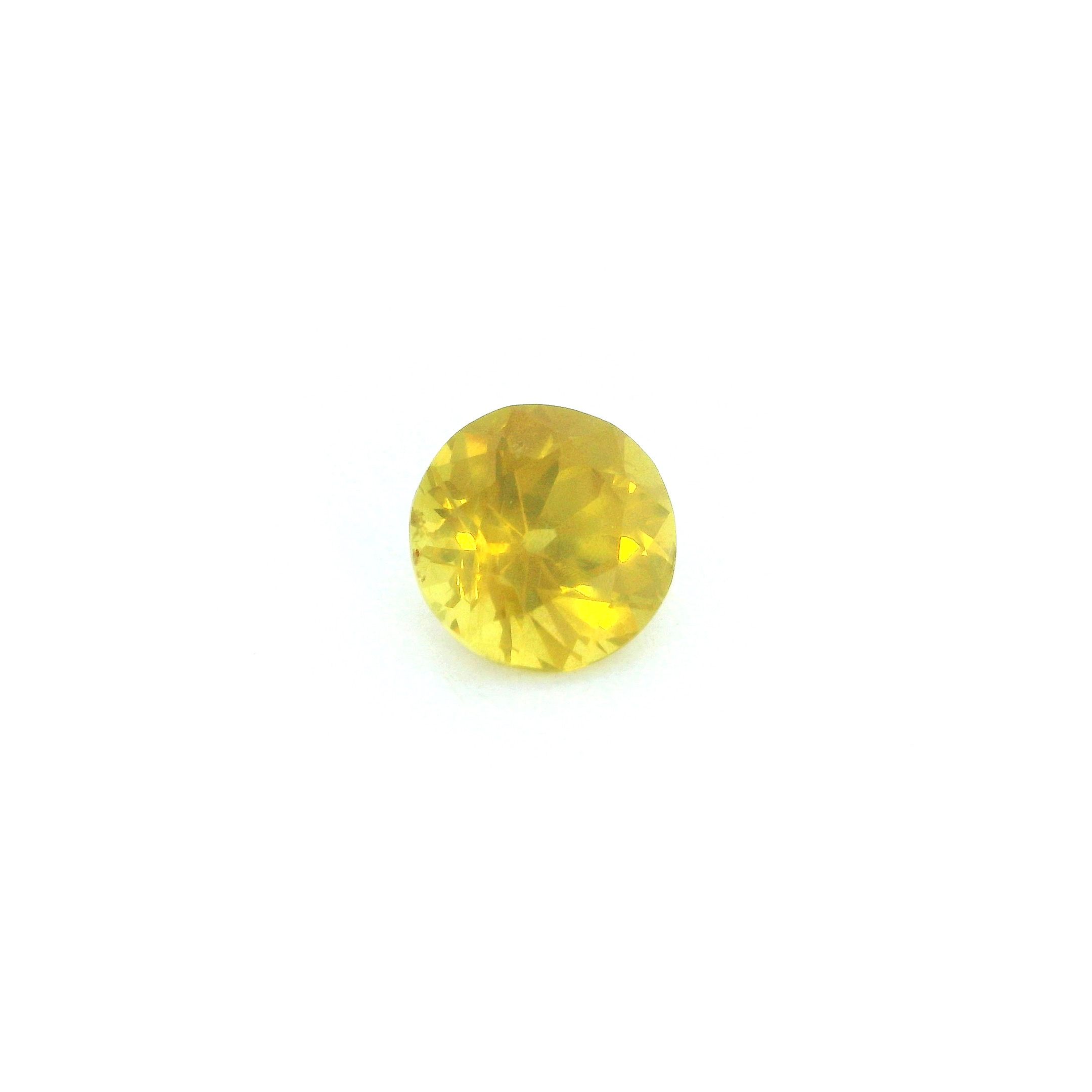 1.36 ct Round Yellow Natural Sapphire