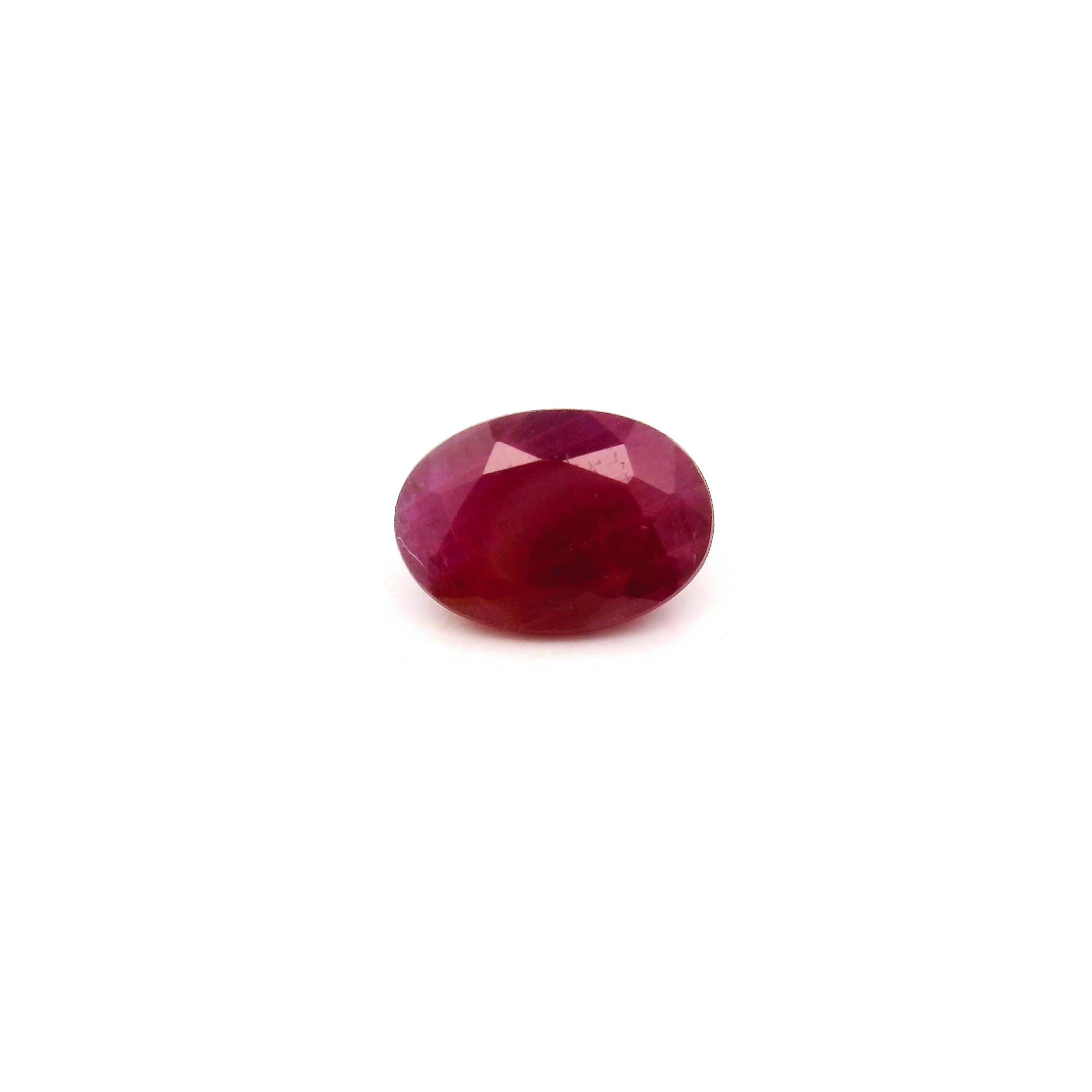 1.16 ct Oval Red Natural Ruby