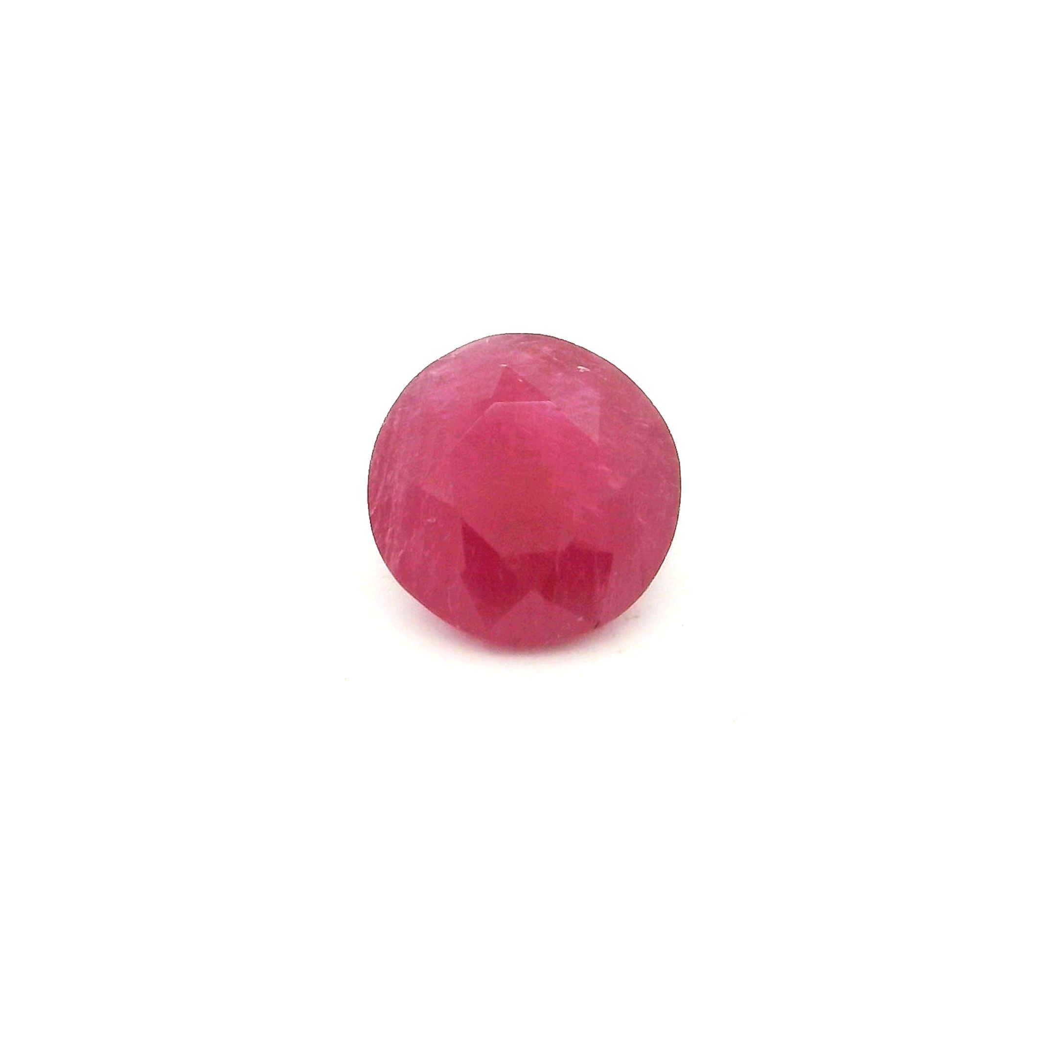 0.92 ct Round Red Natural Ruby