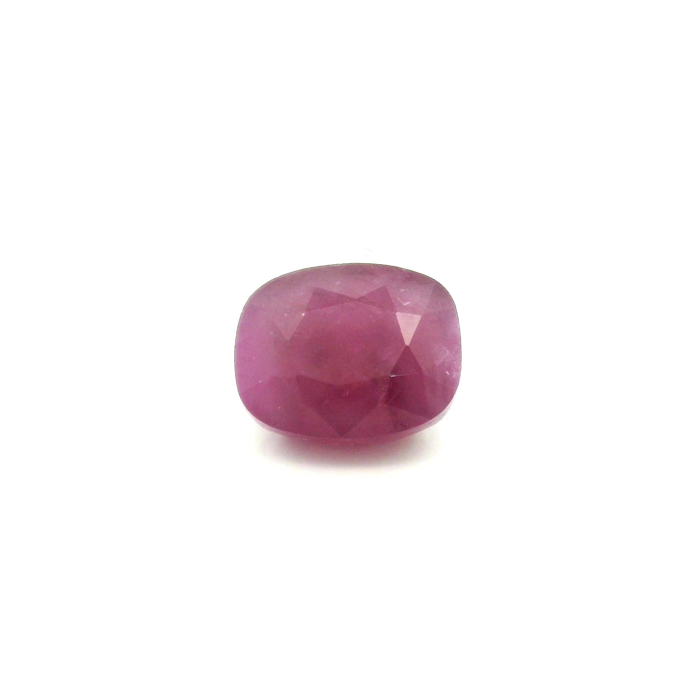 3.66 ct Cushion Red Natural Ruby