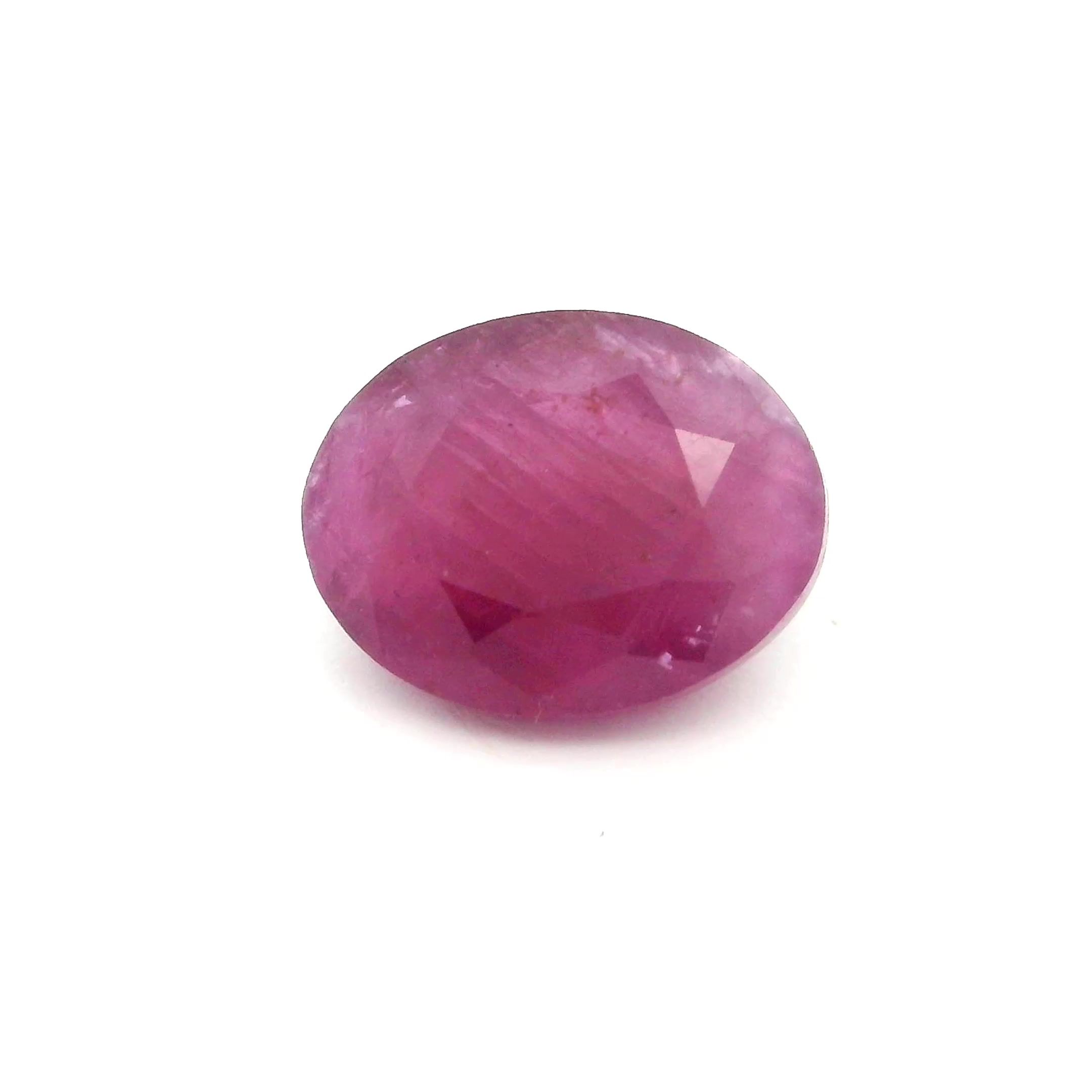 2.92 ct Oval Red Natural Ruby