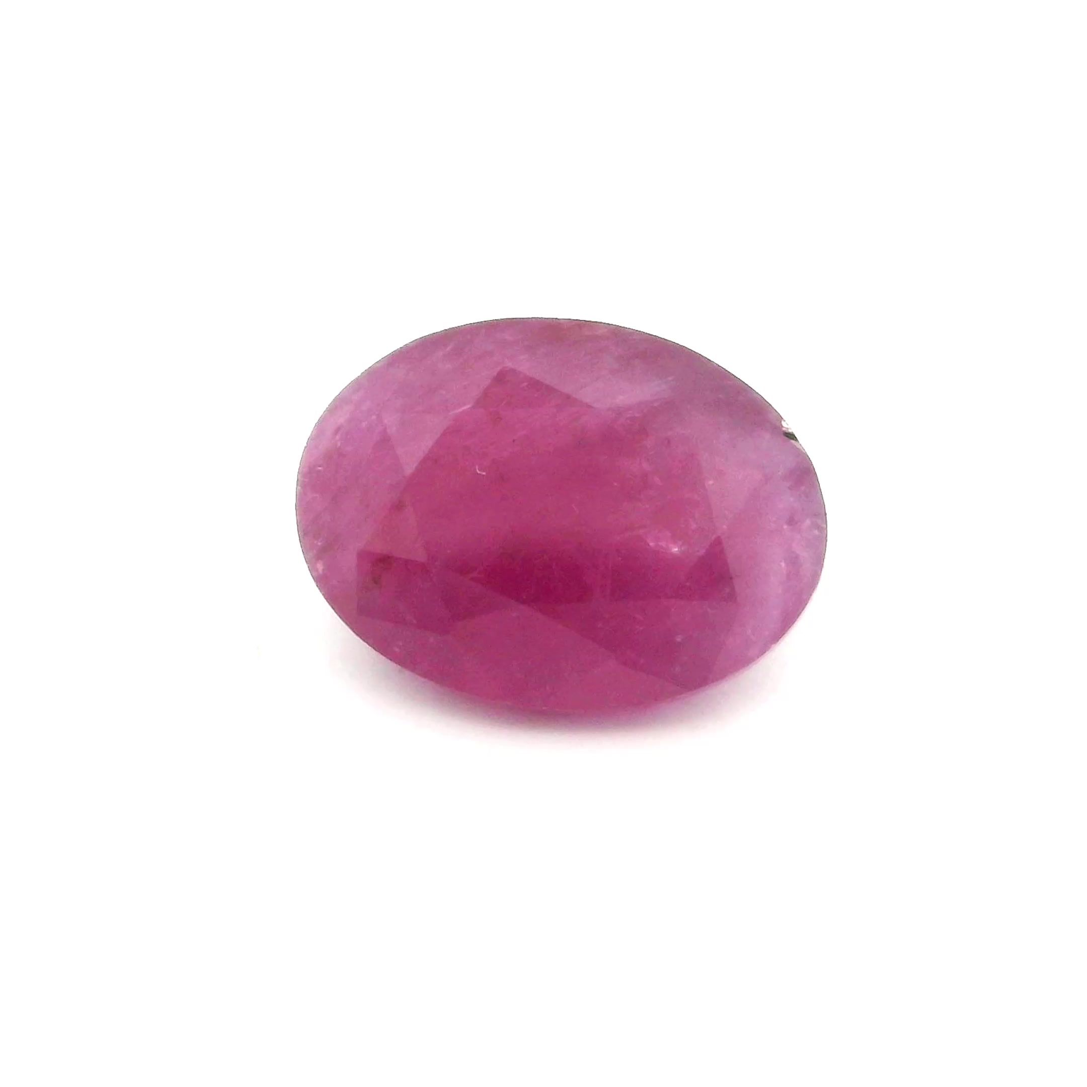 2.66 ct Oval Red Natural Ruby