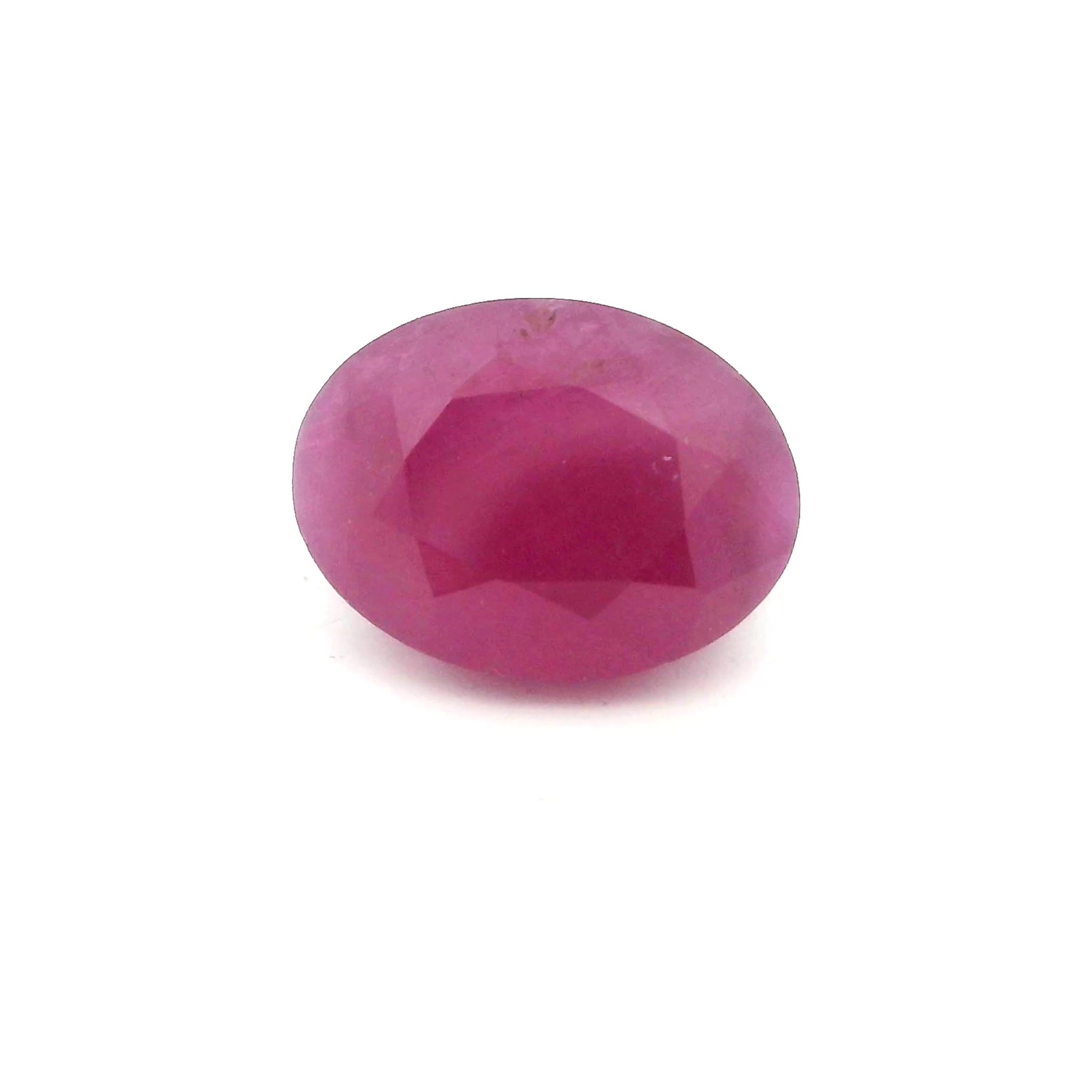 2.94 ct Oval Red Natural Ruby