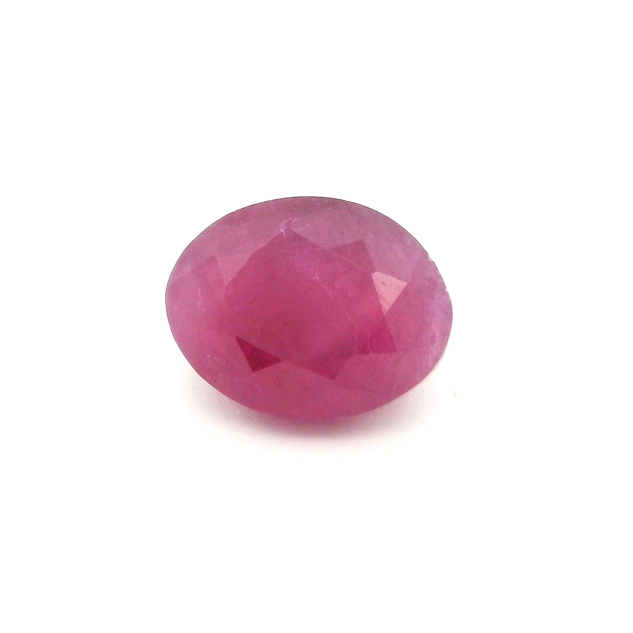 2.71 ct Oval Red Natural Ruby