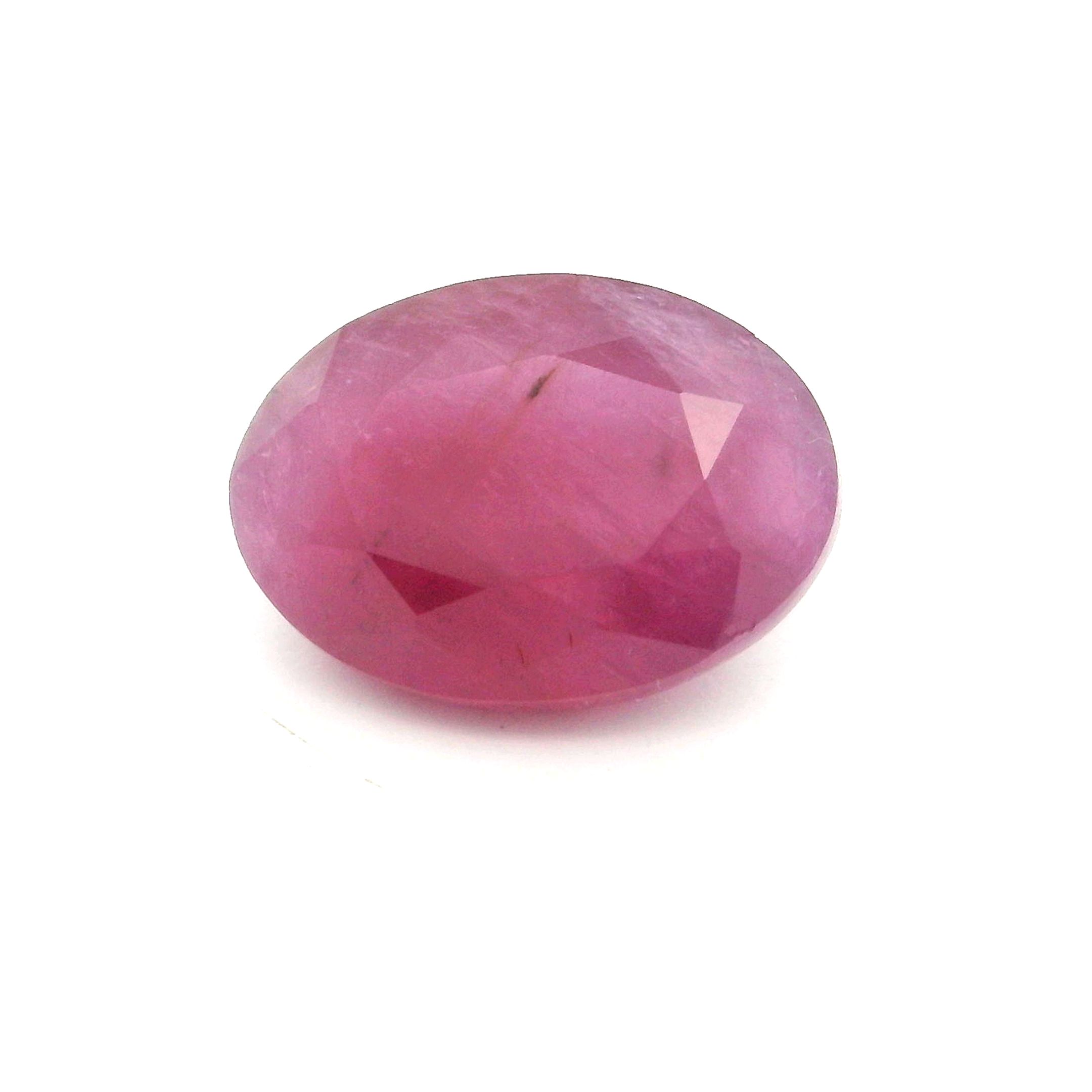 3.96 ct Oval Red Natural Ruby