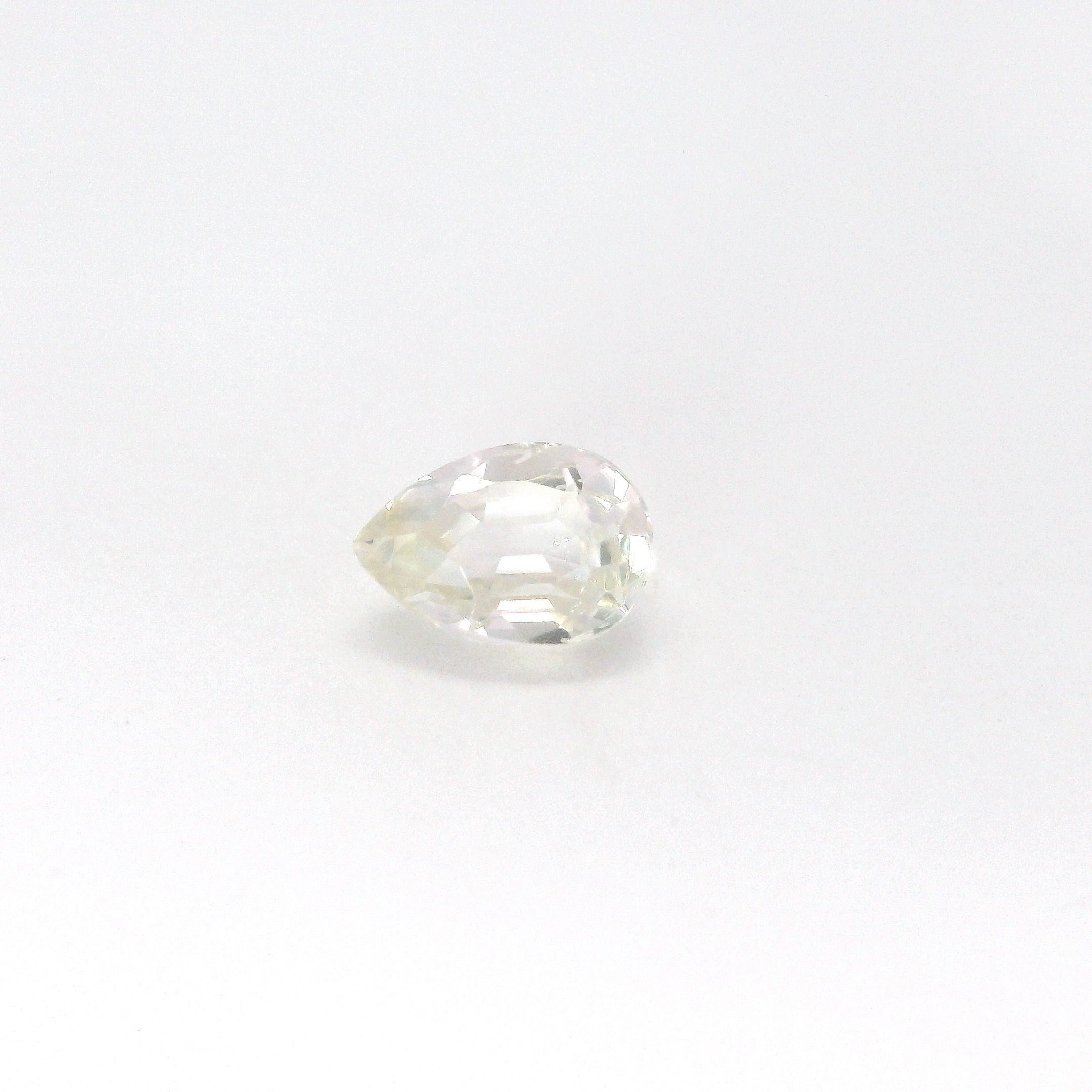 1.18 ct Pear Yellow Natural Sapphire
